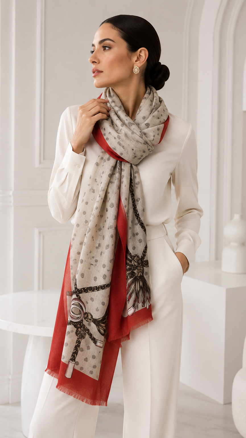 Véritable voile de cachemire ; Orient express
